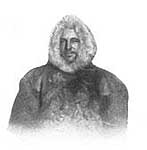 Oskar Wisting in winter fur clothing on the expedtion