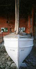 Shackleton's boat, the James Caird at Dulwich museum London.