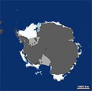 Sea ice minimum Feb 20th 2009
