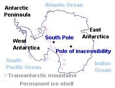 Map of Antarctica