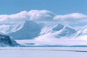 Antarctica cruise scenery. Coronation Island, South Orkneys group.