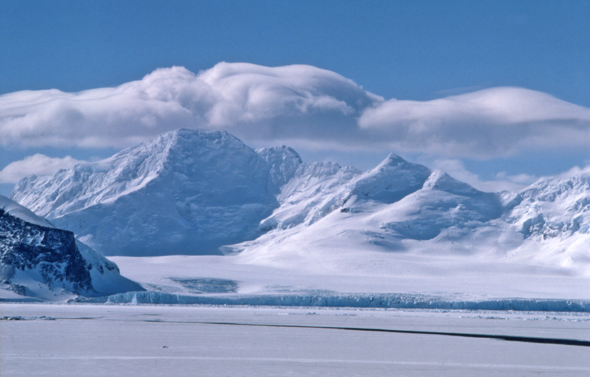 glacier, sea-ice or ice