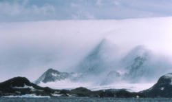 Antarctica weather, fohn bank