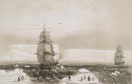 L'Astrolabe and Zéléé in Antarctic waters