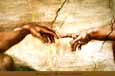 Michelangelo Buonarroti - The Creation of Adam (Detail)