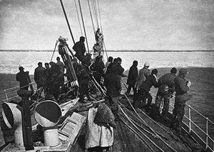 Aboard the Terra Nova, about to enter a band of loose pack ice