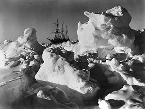 Endurance trapped in the ice