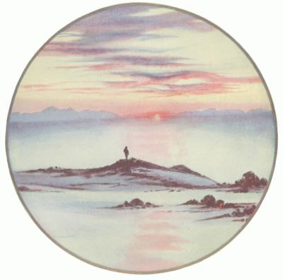 Edward Wilson, watercolour painting - McMurdo Sound from Arrival Heights in Autumn