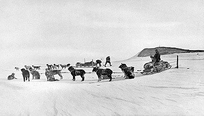 The Dog Party Leaves Hut Point November 1st 1912