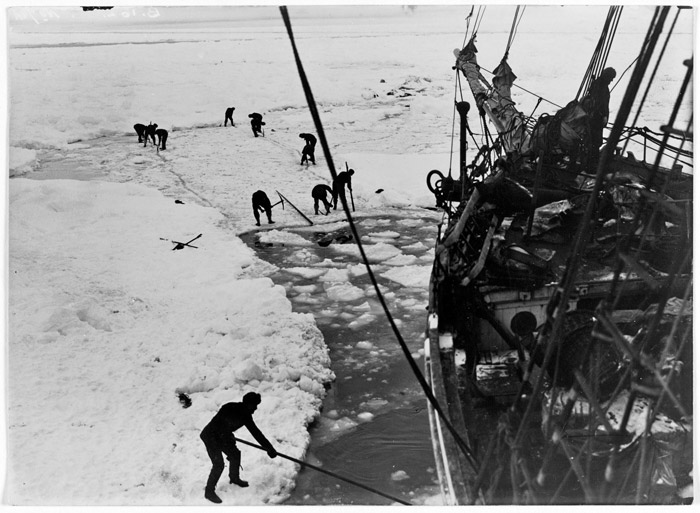 Endurance trapped in the Weddell Sea