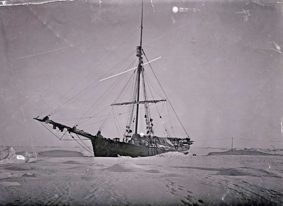 The Gjoa at King Point, winter 1905-06