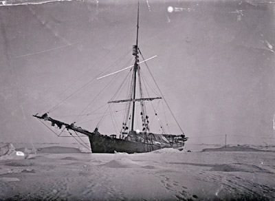 The Gjoa at King Point, winter 1905-06