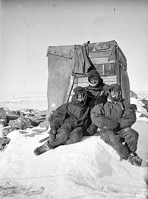 Madigan Hodgeman Bage in front of the Transit House