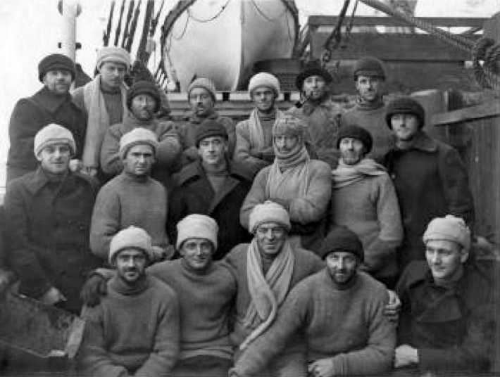 BANZARE explorers on the Discovery at the end of Voyage 2 in 1931
