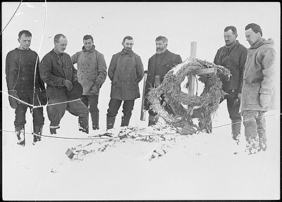 Frank Wild at Shackleton's funeral
