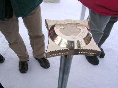 South Pole marker 2007