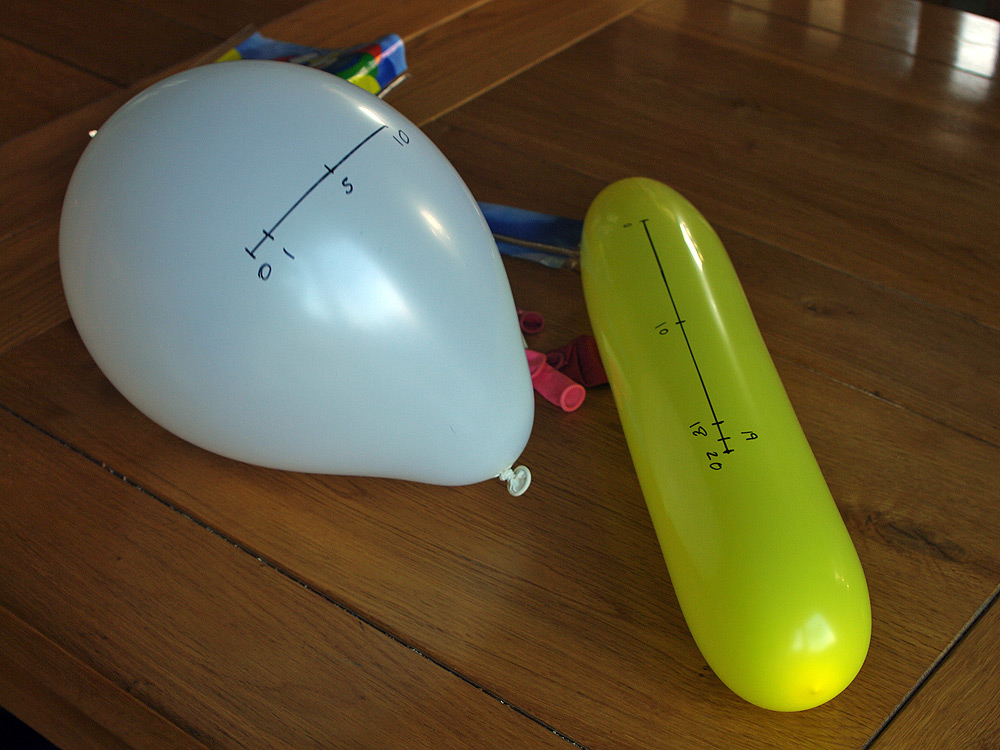 Shrinking baloons in the cold