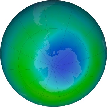 Antarctic Ozone December 2020