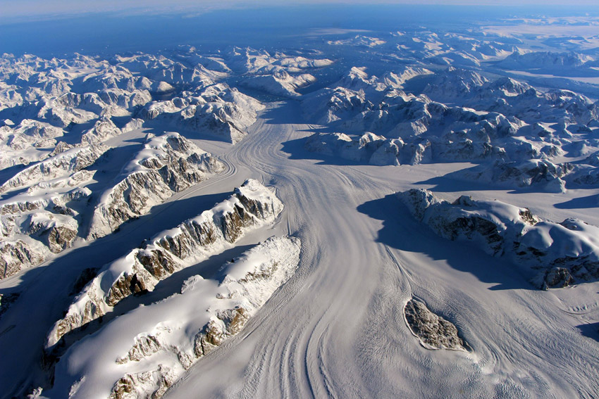 Ice Bridge, Greenland, Heimdal glacier