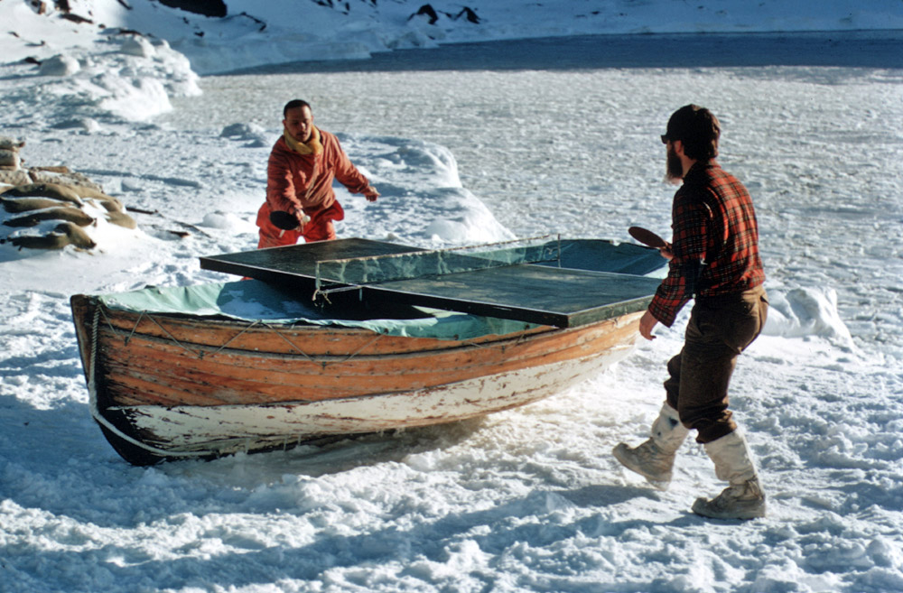 Table tennis in Antarctica