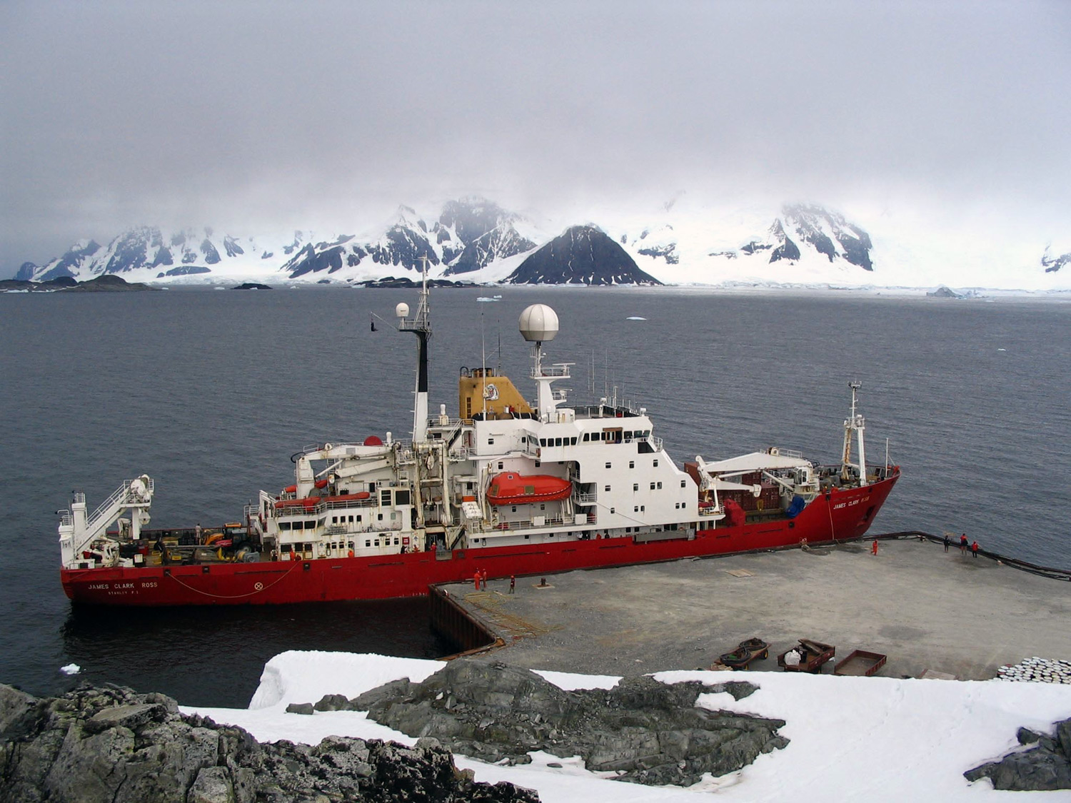 James Clark Ross, British Antarctic Survey ice strengthened ship, picture courtesy BAS