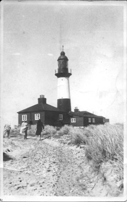 Lighthouse at Port Stanley 1950