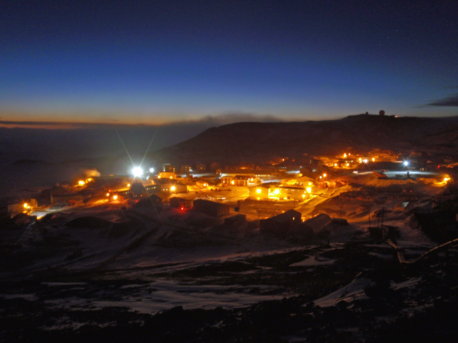 McMurdo Station at Night
