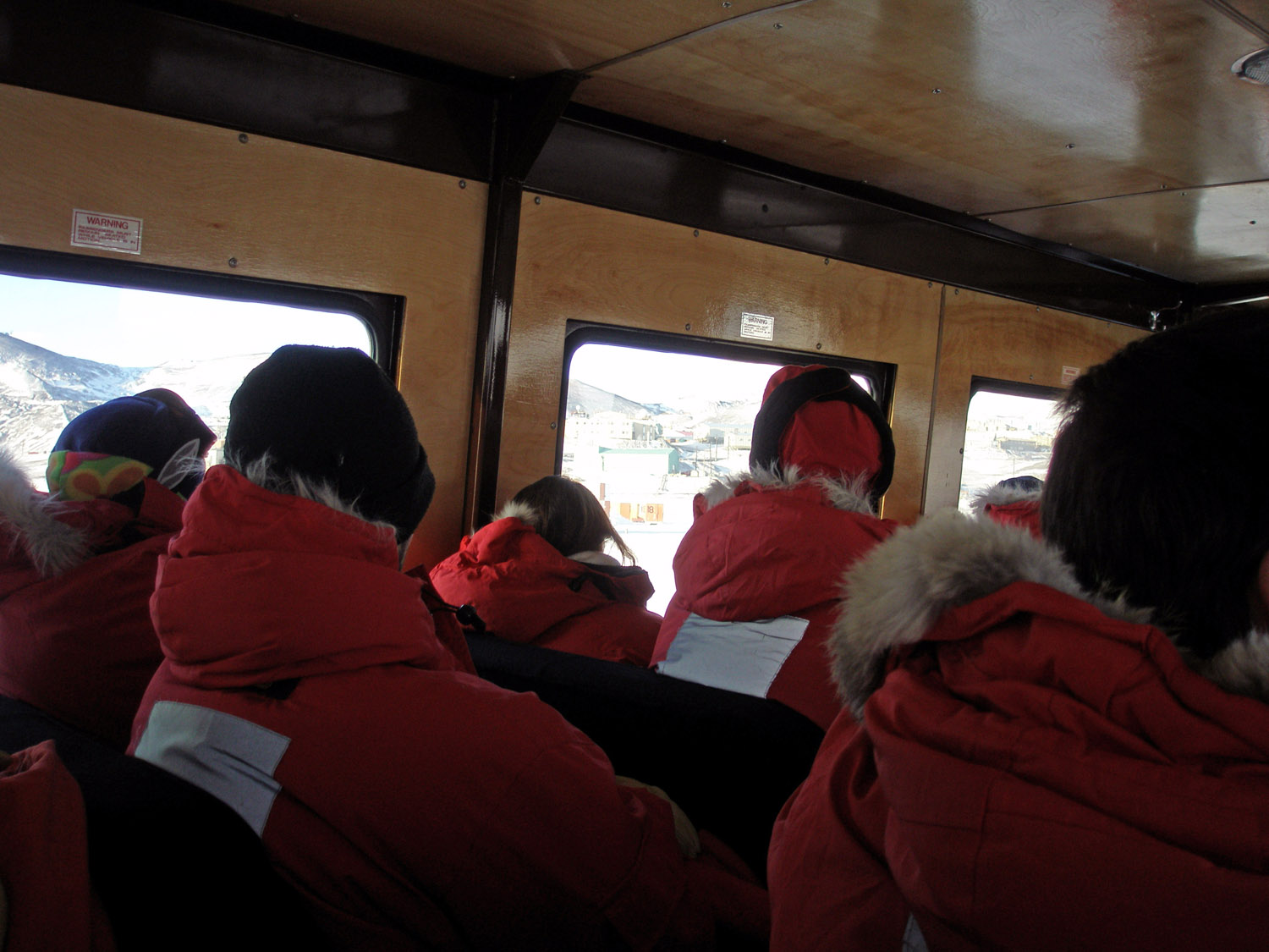 Travelling to McMurdo - On board Ivan the Terra Bus
