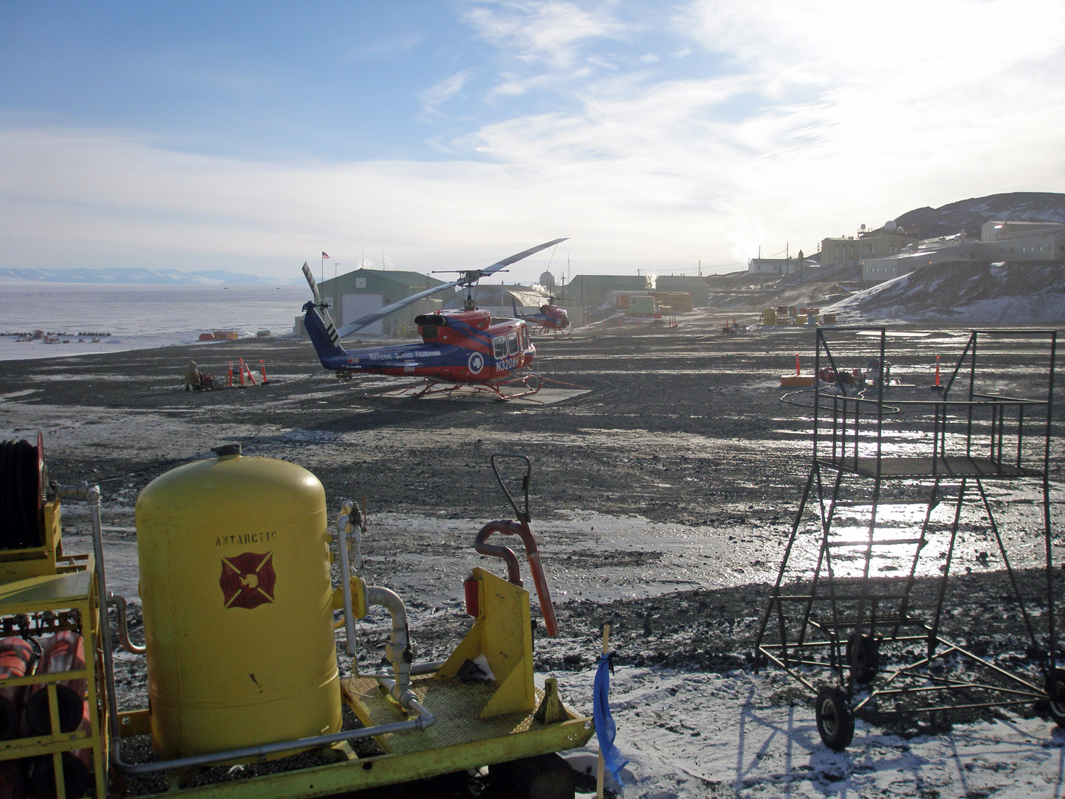 Helicopter at McMurdo