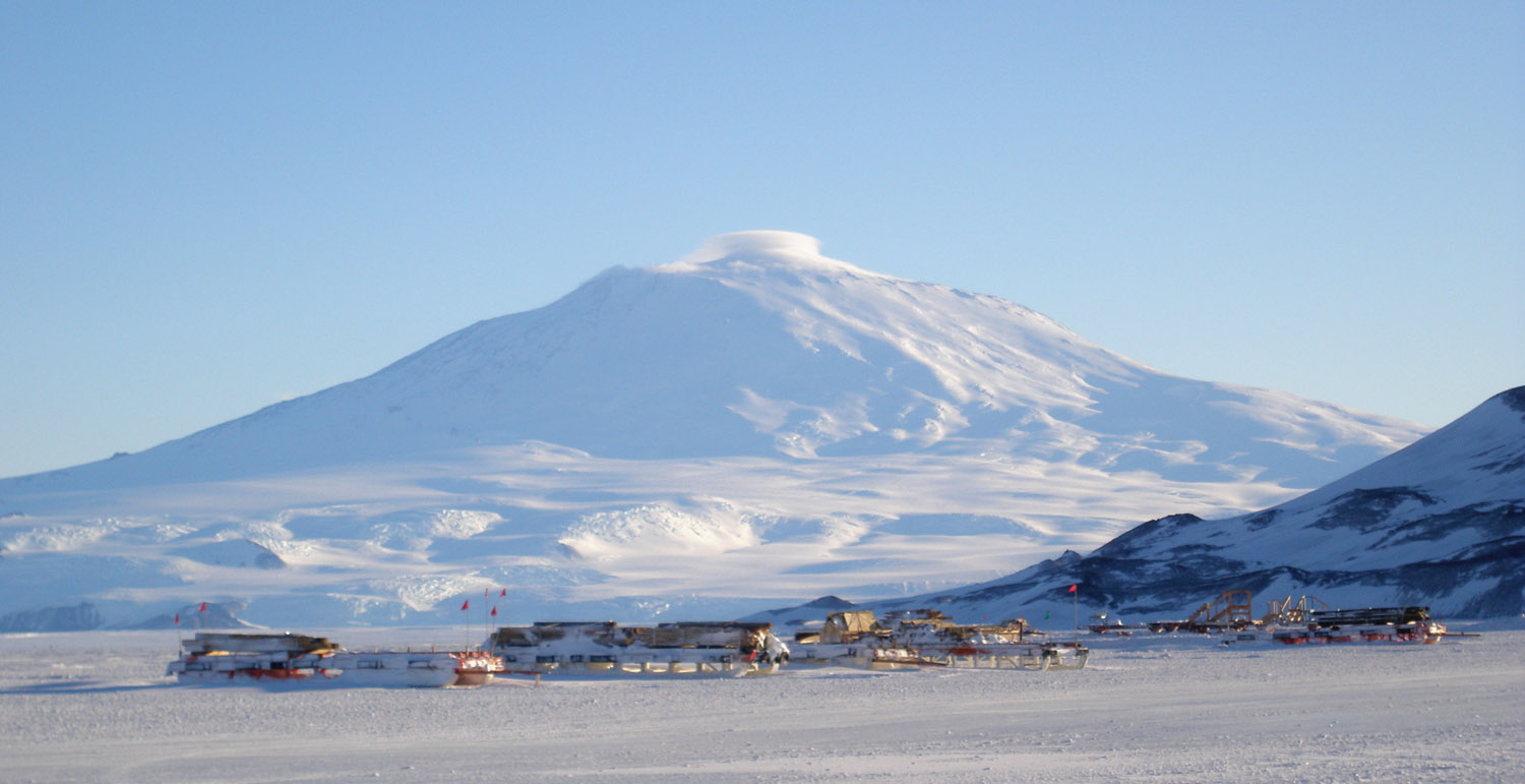 Mount Erebus - from the sea ice