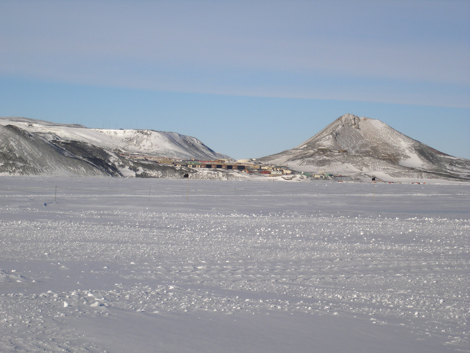 McMurdo Station - seen from the sea ice.
