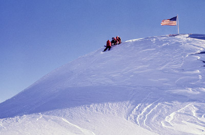 The sport of downhill dome sledding