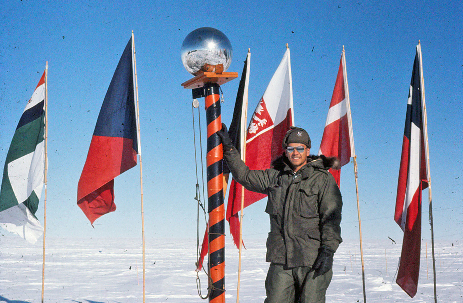 Dudley Vaughan at the South Pole