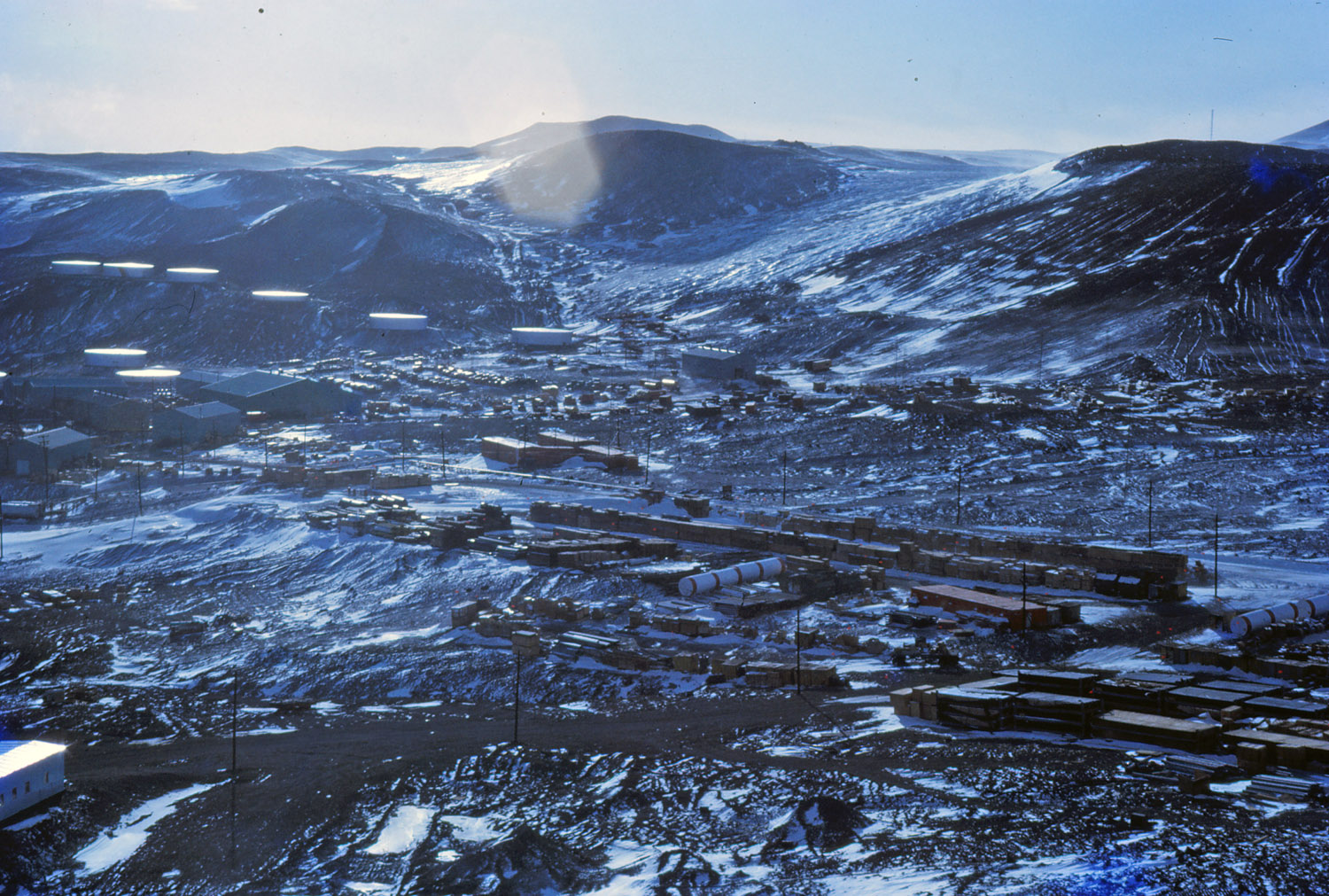 McMurdo Station - Looking Down the Hut Point Peninsula