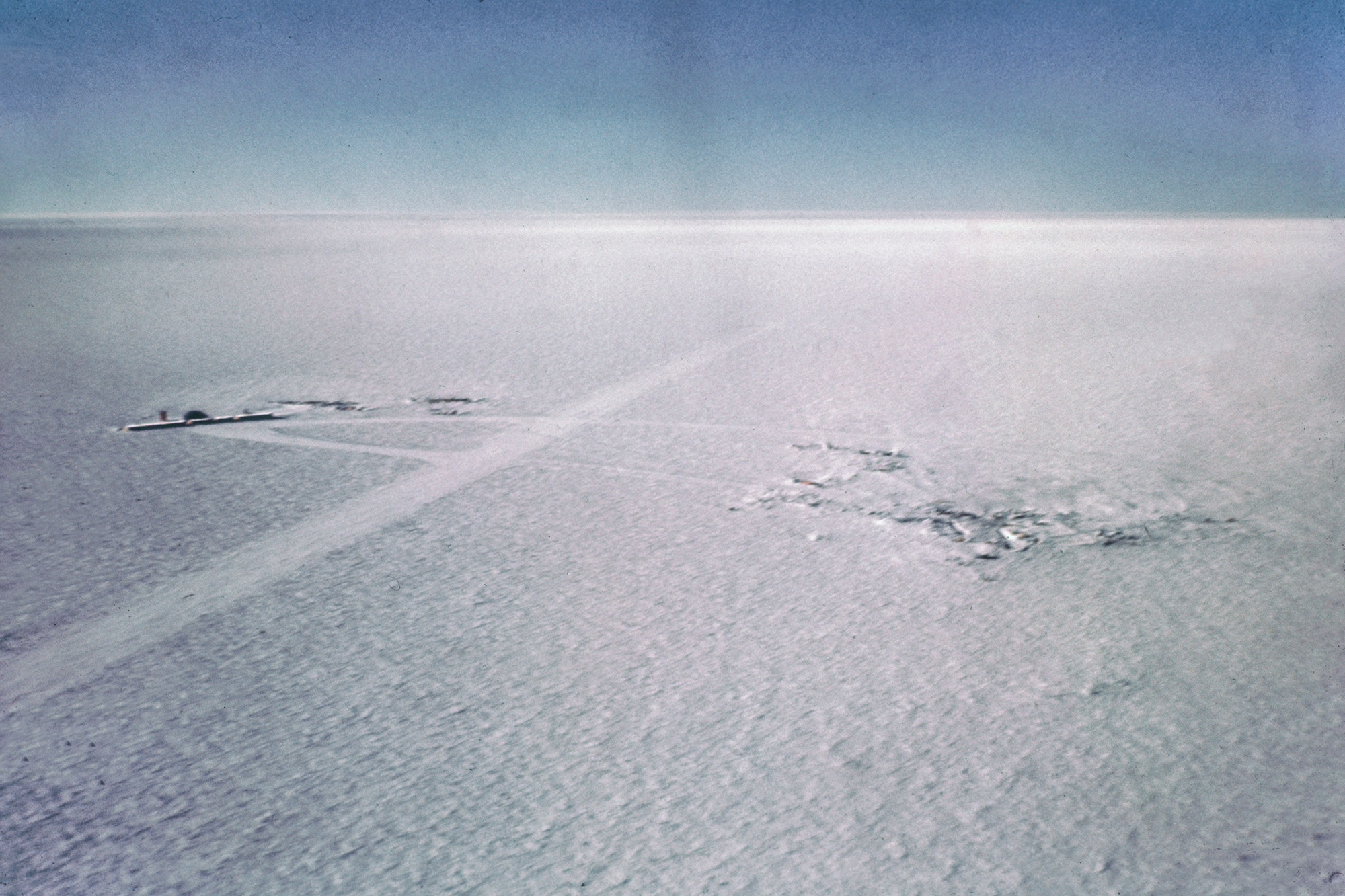Arriving at the South Pole by air