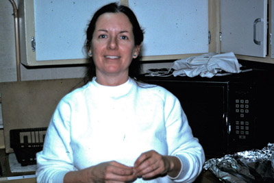 Carol in kitchen