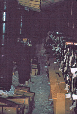 All supplies had to be loaded into the station essentially by hand