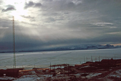 Looking across McMurdo Sound with sea ice present