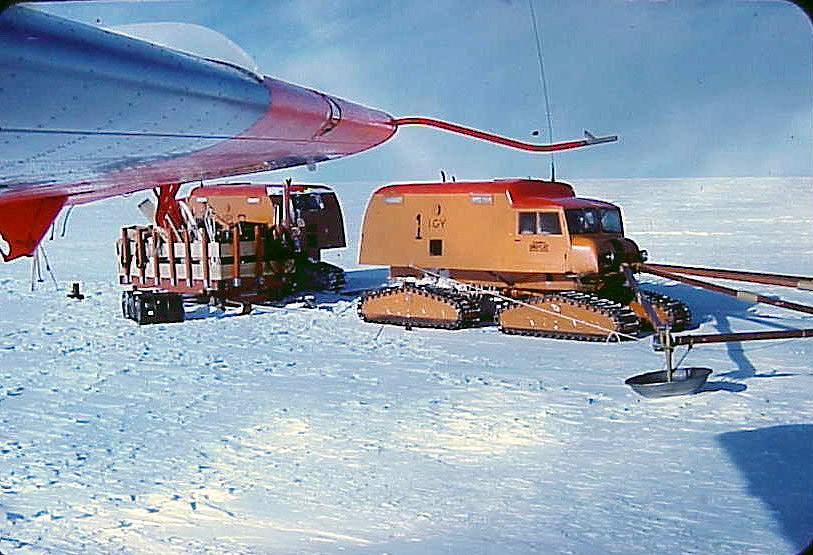 Sno-Cats and crevasse detector