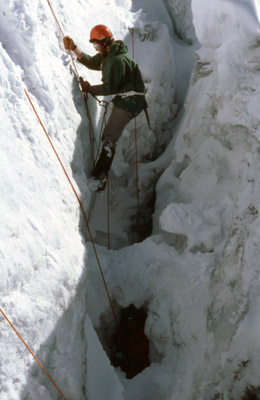 Practising Crevasse Rescue