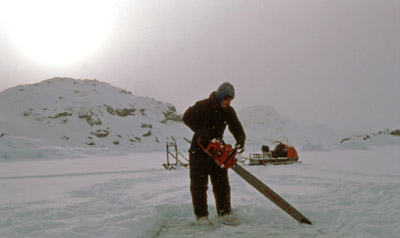 Diving, Cutting the Hole