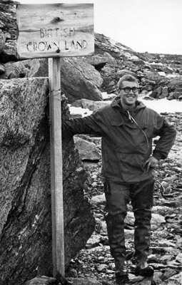 British Crown Land Sign in Antarctica - Bob Ralph