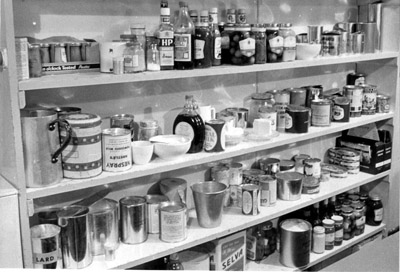 Kitchen shelves 1962