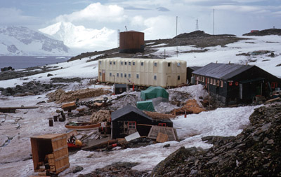 Base H buildings, looking towards Berntsen Point