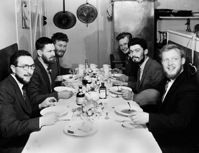 Midwinter 1958 - B. Beck, G. Mallinson, P. Richards, A. Sharman, G. White, J. Stammers.