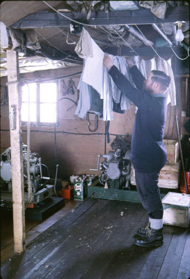 Hanging out the washing