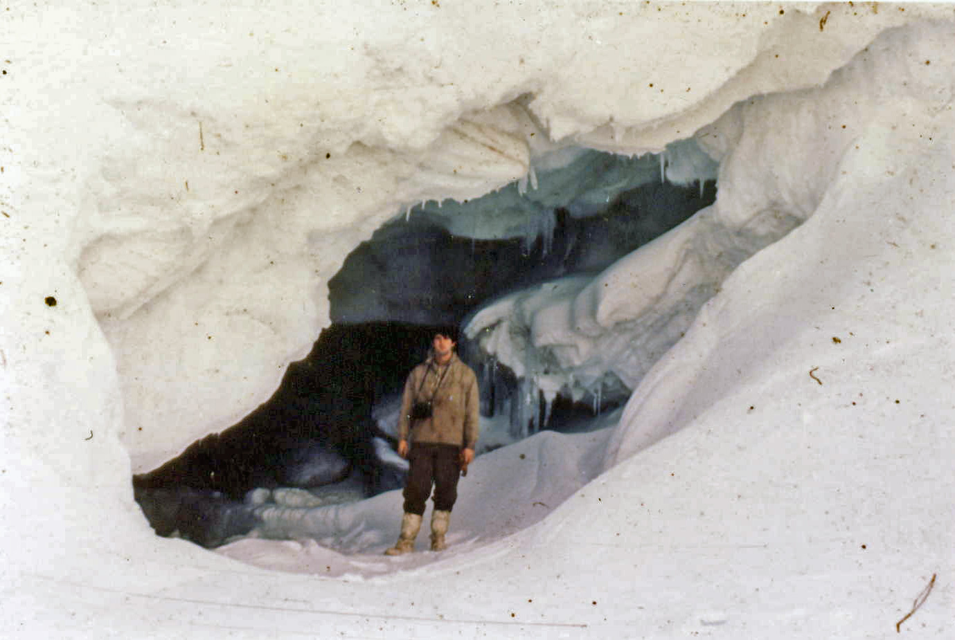 Cave in iceberg