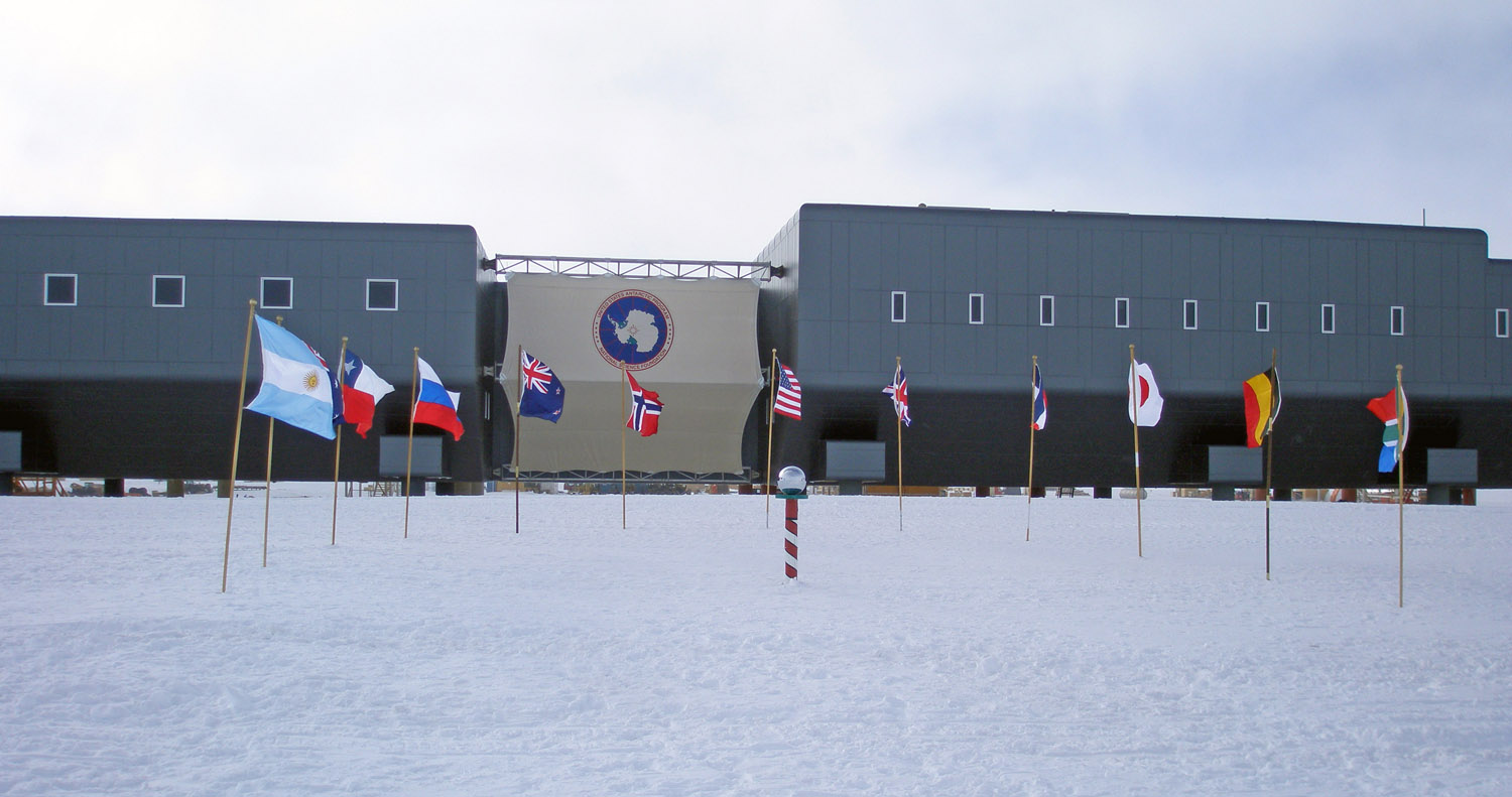 South Pole Station- New location of Ceremonial Pole