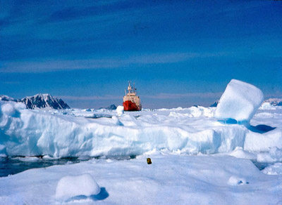 John Biscoe in sea ice