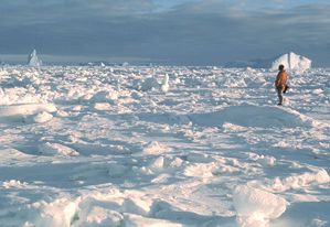 When the ice melts, I'll be able to get my leg out and go home